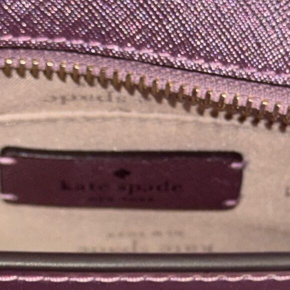 ♠️ NWT KATE SPADE Limited Edition Metallic quartz pink patent leather Small Tote - Picture 12 of 14